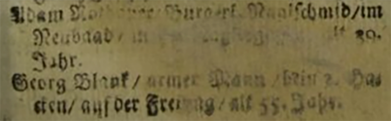 Unleserliche Textstelle (Ausgabe vom 5. November 1712, S. 7)
								© Claudia Resch