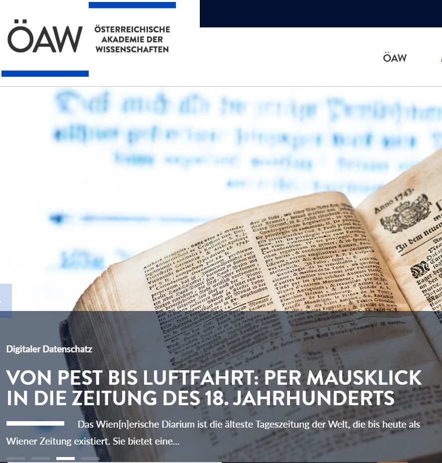 Von Pest bis Luftfahrt: Per Mausklick in die Zeitung des 18. Jahrhundert